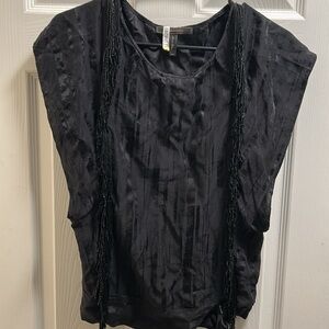 Elegant Black Sheer Top
